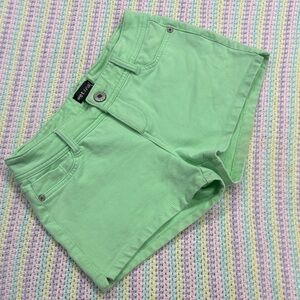 Wet Seal Mint Colored Light Green 96% Cotton Terry Cool Shorts Women's Size M !
